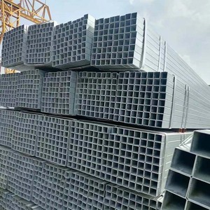 Tubo <span class=keywords><strong>in</strong></span> <span class=keywords><strong>Acciaio</strong></span> ERW Zincato a Caldo di Alta Qualità, Tubo Quadrato e Rettangolare <span class=keywords><strong>Nero</strong></span>, Lunghezza 6m/12m, Grado Q195-Q345, per Saldatura e Tubazioni - Product Image 6