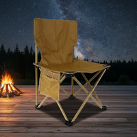 Chaise de camping pliable en alliage d'aluminium léger, fabrication OEM, avec poche latérale en tissu Oxford, siège de pêche extérieur