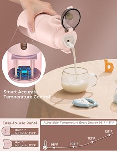 Chauffe-biberon intelligent 13500 mAh avec grande batterie, pasteurisation, bouilloire sans fil portable, tasse en verre <span class=keywords><strong>Pro</strong></span> - Product Image 4