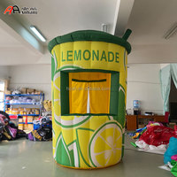 Stand de tente d'événement de support de concession de limonade gonflable de publicité gonflable commerciale pour la vente de boissons au citron