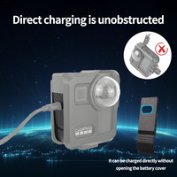 ECHAIN - Cubierta Lateral Deslizante para Batería Gopro-MAX, a Prueba de Polvo, Tapa Protectora Extraíble para Cámara, Puerto de Carga