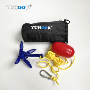 Kit d'<span class=keywords><strong>ancre</strong></span> à grappin pliant en aluminium léger Yuhook avec accessoires marins essentiels à flotteur <span class=keywords><strong>pour</strong></span> l'ancrage de <span class=keywords><strong>bateau</strong></span> - Product Image 1