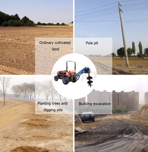 Chất lượng cao Công cụ làm vườn máy kéo Trái Đất khoan máy bài lỗ Digger máy kéo khoan để bán - Product Image 6