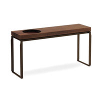 Nouvelle table console en bois massif de style moderne Wabi-Sabi postmoderne pour salon et restaurant, meubles personnalisables