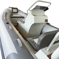 Bateau flottant gonflable avec coque en aluminium bateau rhib DL390 13ft bateau RIB de luxe