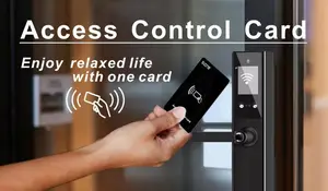 Drucklogo Kunststoff PVC 13,56 MHz kontaktloser intelligenter Chip Zugangskontrolle RFID Hotel Schlüsselkarte