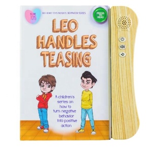 Livre sonore interactif pour l'apprentissage des compétences sociales préscolaires, livre d'histoires audio avec boutons pour enfants, formation à la cognition émotionnelle - Product Image 2