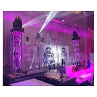 Support de totem lumineux en alliage d'aluminium F34 de 2 mètres (6,56 pieds) pour scène DJ, structure de scène, support de totem 290*290