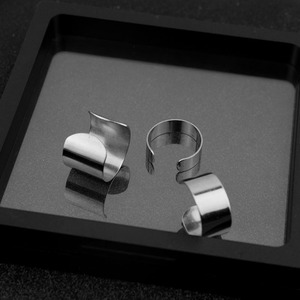 Premium Feel Minimalist Niche Design Stainless Steel Wide Version <b>Ring</b> Glossy <b>Adjustable</b> Unisex's <b>Rings</b> Fashionable Jewelry - Product Image 4