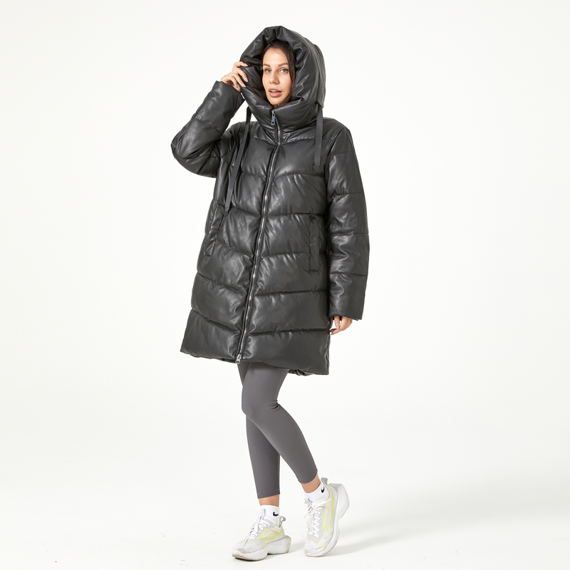Warm Casual Zipper Raccoon Fur Collar