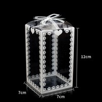 Boîte d'emballage transparente en PVC, boîte à bonbons en PET imprimé transparent, boîte d'emballage transparente pour chocolat