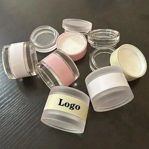 Tarro de Lujo ISMAN de 10g para Mascarilla Labial, Doble Capa, Rosa, Blanco, Verde, Plástico AS ABS, Tarros Redondos para Crema, Envase para Bálsamo Labial, Venta al por Mayor - Product Image 1