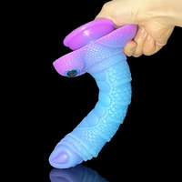 Stimulateur vaginal du point G, stimulateur de prostate masculine, pénis d'éléphant, dildo anal animal, dildo en silicone souple, énorme dildo monstre dragon pour femmes