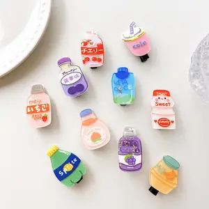 hot selling cute beverage bottle hairpins bangs clips children hairpins a variety of matching hairpins