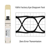 Transceiver Skylynn 100Gbs 850nm OM4 MMF MPO QSFP28 SR4 Berkualitas Tinggi Desain Hot Pluggable FTTH Pusat Data Jaringan 3-Tahun Garansi