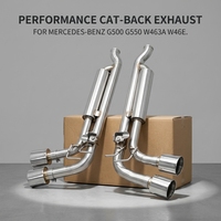 Tuyaux d'échappement Catback en acier inoxydable SD pour Mercedes Benz G500 G550 W463A W464 4.0T 2019-2024 Système d'échappement à soupapes de performance