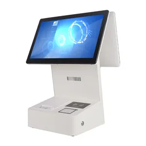 All-in-one Touch POS System Supplier White 15.6inch Windows 10 Touch Screen POS Cash Register