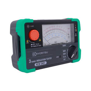 Kyoritsu เครื่องทดสอบความต้านทานฉนวนกันความร้อนแบบแอนะล็อก3431ทดสอบแรงดันไฟฟ้า3ระดับ250V 500V 1000V KEW3431 Kyoritsu3431 - Product Image 5