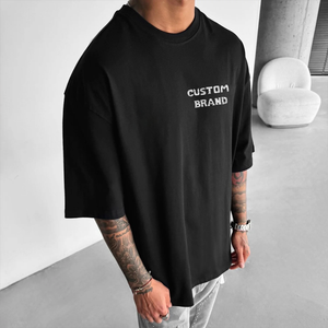 เสื้อยืดทรงบ็อกซี่โอเวอร์ไซส์คุณภาพสูง ปี 2024 เสื้อยืดเนื้อหนาแบบกำหนดเองสำหรับเสื้อ<span class=keywords><strong>เปล่า</strong></span> พิมพ์ลาย<span class=keywords><strong>กราฟ</strong></span>ิก เสื้อยืดผู้ชาย - Product Image 3