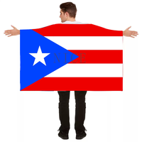 Cape drapeau portable personnalisée motif drapeau de la Guadeloupe, en polyester durable, costume patriotique pour supporters sportifs et foule.