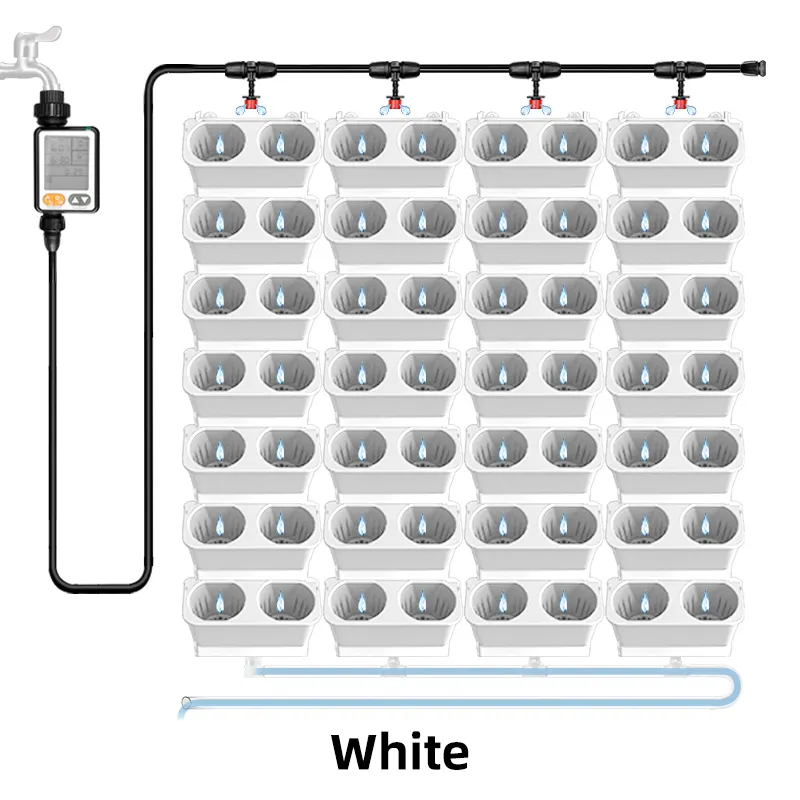 Вертикальные настенные горшки с системой капельного орошения с дренажной системой