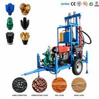 Machine de forage de puits d'eau efficace et abordable fabriquée en Chine, équipement de forage sur chenilles