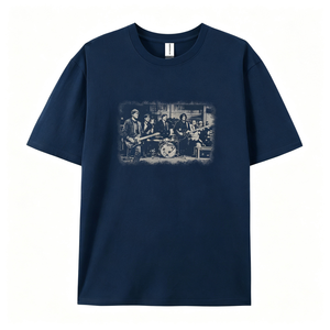 Camiseta de Hombre con Cuello Redondo, 100% Algodón, 250 g/m², Corte Regular, Logotipo Personalizado OEM, Impresión en Serigrafía, Estilo Casual y Moderno - Product Image 1