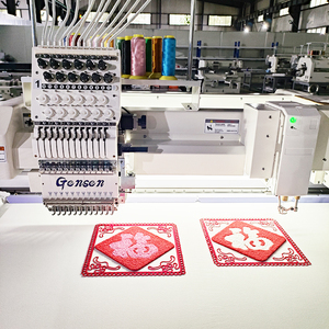 1 + 1 Đầu Lập Trình Vi Tính Chenille Chuỗi Khâu Thêu Phẳng Máy Thêu 1200*500Mm Cho Dài Động Cơ Mới - Product Image 6