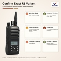Radio Motorola R5 LKP DMR VHF 5W atau UHF 4W 256 Saluran IP67 Baterai IMPRES Peredam Kebisingan AI untuk Komunikasi Logistik
