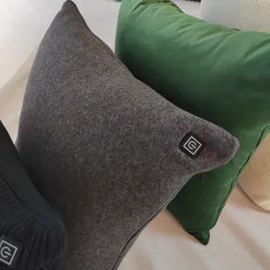 Graphene Heated Pillow Back Cushion With USB Powered By Power Bank Outdoor Heating Cushion