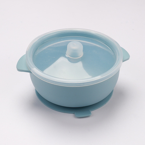 Bol d'apprentissage pour bébé en silicone de qualité alimentaire, sans BPA, antidérapant, avec couvercle, compatible micro-ondes, multicolore - Product Image 3