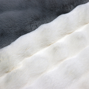 Hàng Mới Mùa Đông Giả 100% Polyester Mờ <span class=keywords><strong>Fluffy</strong></span> Faux <span class=keywords><strong>Fur</strong></span> Minky Bong Bóng Thỏ Sang Trọng Vải Cho Sofa Áo May Mặc - Product Image 1