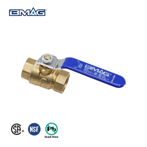 วาล์วบอลทองเหลืองไร้สารตะกั่ว ขนาด 1/2"-4" แบบเต็มพอร์ต 600WOG เกลียวใน ได้รับการรับรองมาตรฐาน NSF CSA รุ่น NPT DZR CW511L พร้อมโอริง 2 ชิ้น สำหรับใช้งานกับน้ำ - Product Image 1