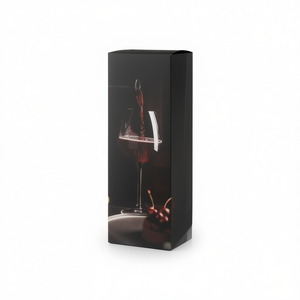 Borsa Regalo per Vino Nera con Stampa Bicchiere da Vino, Confezione da 12 per Presentazione Vini - Product Image 2