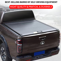 SEMRISE Couvercle de benne rétractable en alliage d'aluminium étanche pour pick-up, avec serrure à code, capacité 300 kg, personnalisable
