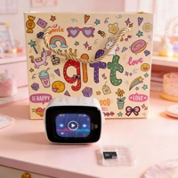 Haut-parleur sans fil intelligent XS08 AI 5W en plastique avec écran, réveil portable, lecteur de carte et audio multilingue