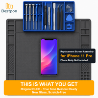 Ersatz für iPhone 11 Pro OLED-Bildschirm-Baugruppe, Glas-Ersatz Generalüberholt, Original-Panel und IC, Klasse A