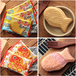 ขนมญี่ปุ่น <span class=keywords><strong>Meito</strong></span> Puku Puku Taiyaki ที่เติมเต็มรูปปลา monaka เวเฟอร์บิสกิตช็อกโกแลต - Product Image 4