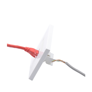 MT-5901 86 loại 1 2 cổng mạng tường ổ cắm faceplate <span class=keywords><strong>RJ45</strong></span> Mạng Keystone Jack làm bằng nhựa bền - Product Image 2