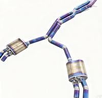 Système d'échappement complet en alliage de titane DZ Custom pour Audi S6/S7/S8 4.0T, y compris l'échappement arrière et le downpipe