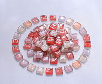 Perles en vrac pour mosaïque DIY, 1 cm, en verre cristal, pierres colorées, matériaux pour patchs d'enfants, utilisation minimaliste et moderne pour salon
