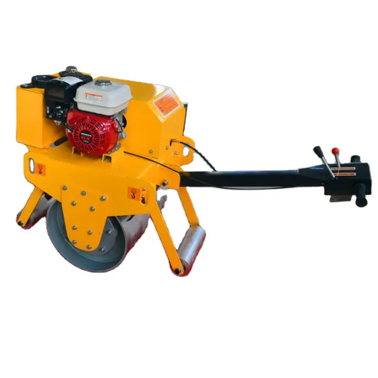 small vibratory roller road compact roller machine hand operated mini roller road compactor