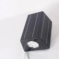 Nouvelle Arrivée Applique Murale Double Tête Haut et Bas pour Cour, Villa, Porte, Jardin Extérieur, Lumière Solaire LED 20W