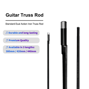 Truss Rod per Chitarra a Doppia Azione Regolabile a Due Vie e Due Viezioni, Nero, 380/420mm, Prezzo di Fabbrica, per Accessori Chitarra - Product Image 1