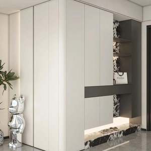 Muebles de Entrada de Lujo para el Hogar, Gabinetes de Almacenamiento de Madera Minimalistas Modernos Personalizados para Sala de Estar - Product Image 5