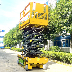 Miễn phí vận chuyển mới điện thủy lực Scissor Lift 4-18M trên không skylift di động nâng lên giàn giáo với 6M 8M 10m 12M 14m chiều cao - Product Image 6