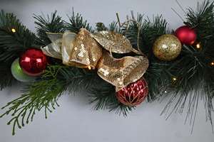 Nouveauté Guirlande de décoration de Noël artificielle en PVC écologique personnalisée avec décorations de boules - Product Image 5