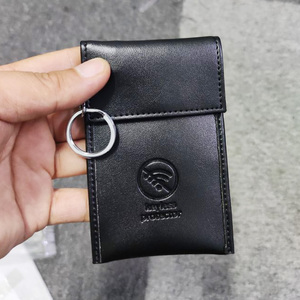 2 <span class=keywords><strong>rfid</strong></span> block 2 strati in vera pelle faraday auto car key pouch - Product Image 6