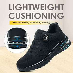 <span class=keywords><strong>Scarpe</strong></span> <span class=keywords><strong>Antinfortunistiche</strong></span> con Pulsanti Intelligenti, Leggere, Traspiranti, Comode, Ammortizzanti. Adatto per il lavoro estivo. - Product Image 3