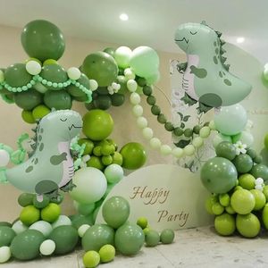 Globo de Aluminio Metálico de Dinosaurio Verde Pastel, Lindo y Grande, para Decoración de Fiestas de Cumpleaños Infantiles con Temática de Dinosaurios - Product Image 4